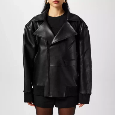 Norma Kamali Oversized Moto Jacket. RRP £335.00. Procured for Chinese customer for £225.00 Norma Kamali Oversized Moto Jacket. RRP £335.00. Procured for Chinese customer for £225.00